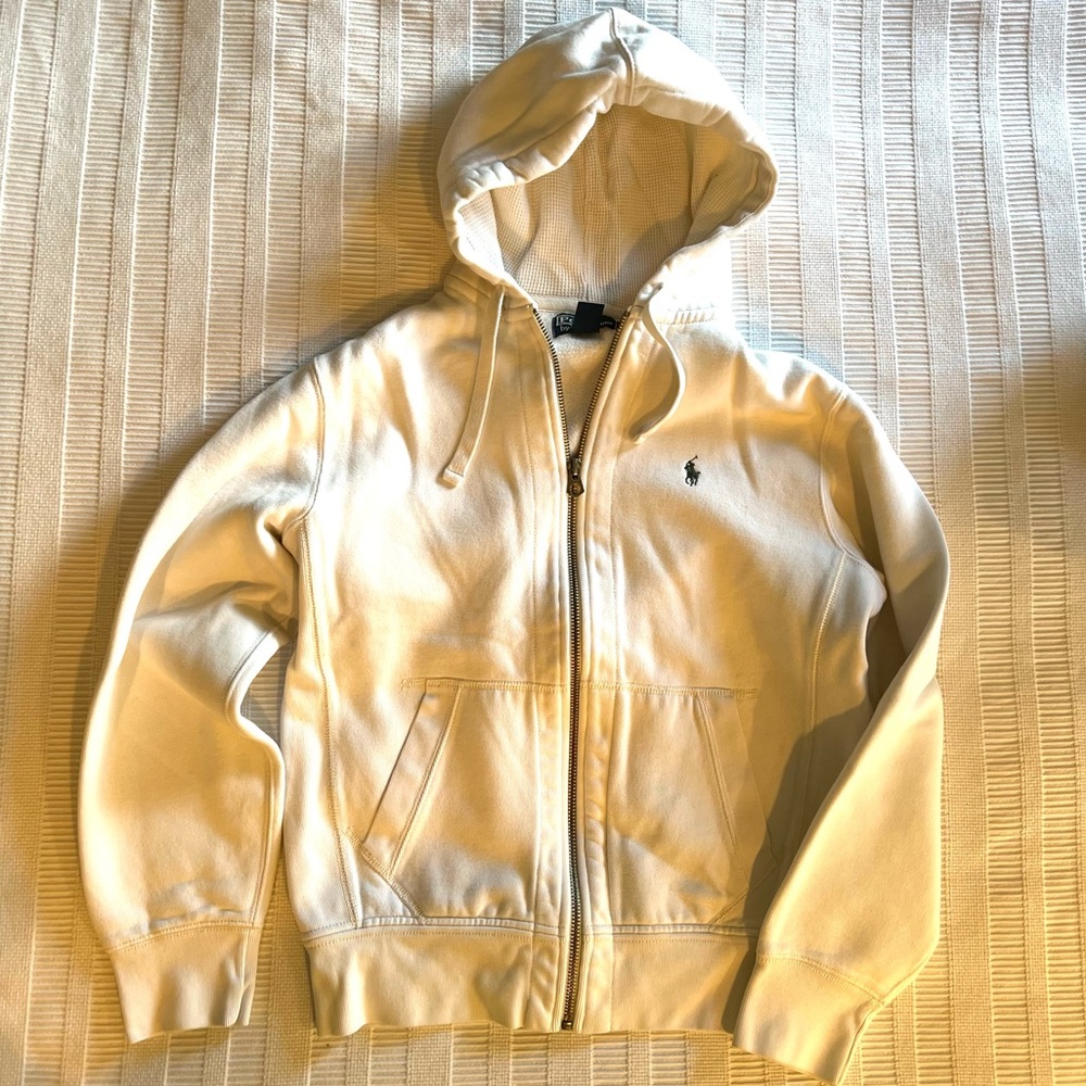Ralph Lauren Cream Hooded Sweatshirt
